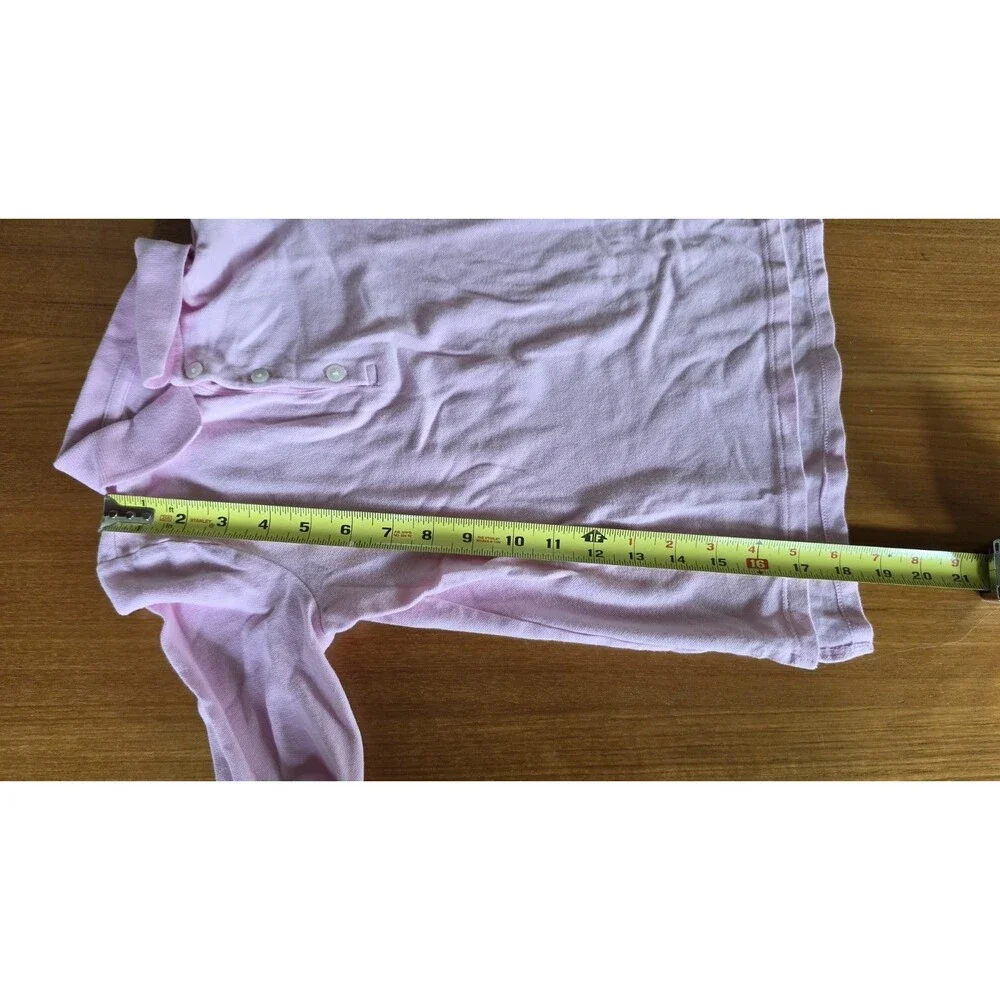 Oshkosh Girl's Pink Long Sleeve Polo Shirt Size 10 READ Description